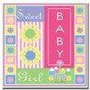 Trademark Fine Art Sweet Baby Girl by Grace Riley-Framed 24x24 Canvas Art, 24x24 GR2036-C2424GG